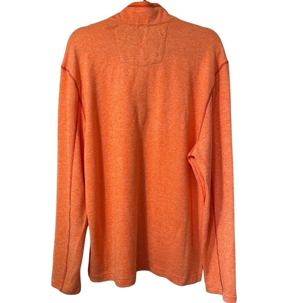 Robert Graham Men’s 1/4 Zip Orange Pullover - Picture 5 of 6